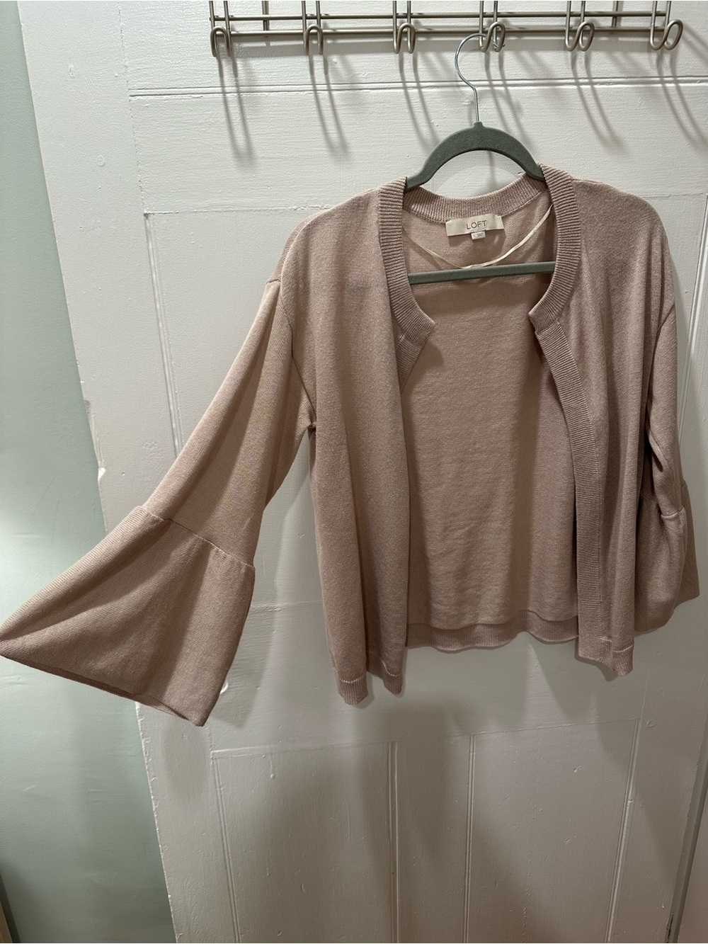 LOFT Women's Blush Bell-Sleeve Cardigan